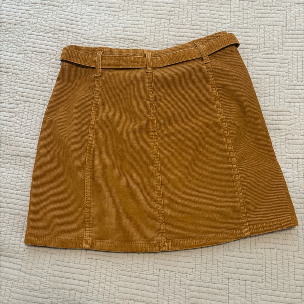 American Eagle Outfitters Tan Corduroy Mini Skirt - Picture 2 of 4